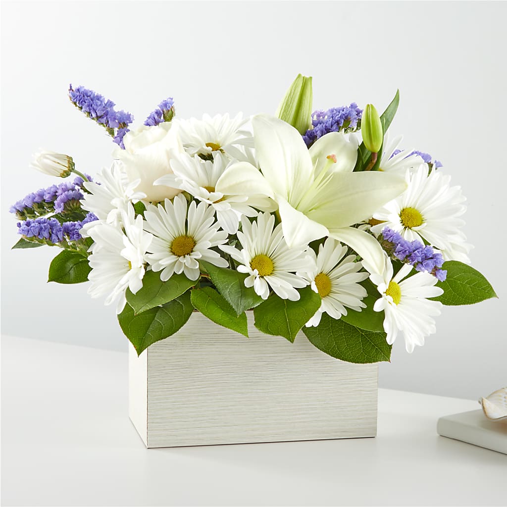 Beyond Blue Box Bouquet – Rosemary Flower Shop Inc, Wappingers Falls NY