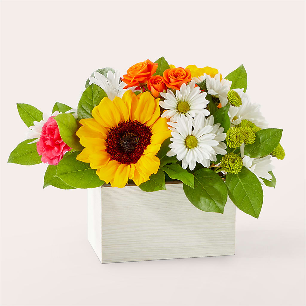 Sun-drenched Blooms Box Bouquet – Rosemary Flower Shop Inc, Wappingers Falls NY