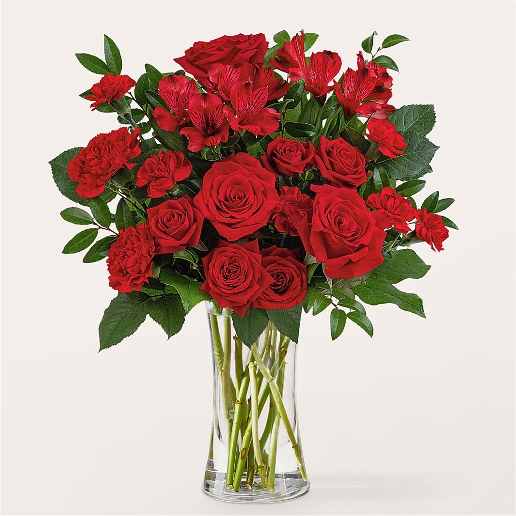 Brilliant Ruby Bouquet – Rosemary Flower Shop Inc, Wappingers Falls NY