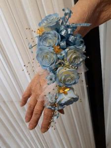 Blue Corsage – Rosemary Flower Shop Inc, Wappingers Falls NY