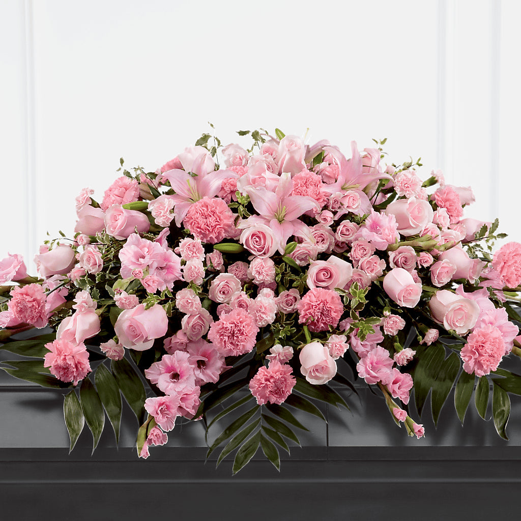 Garden of Comfort Casket Spray (Standard) – Rosemary Flower Shop Inc, Wappingers Falls NY
