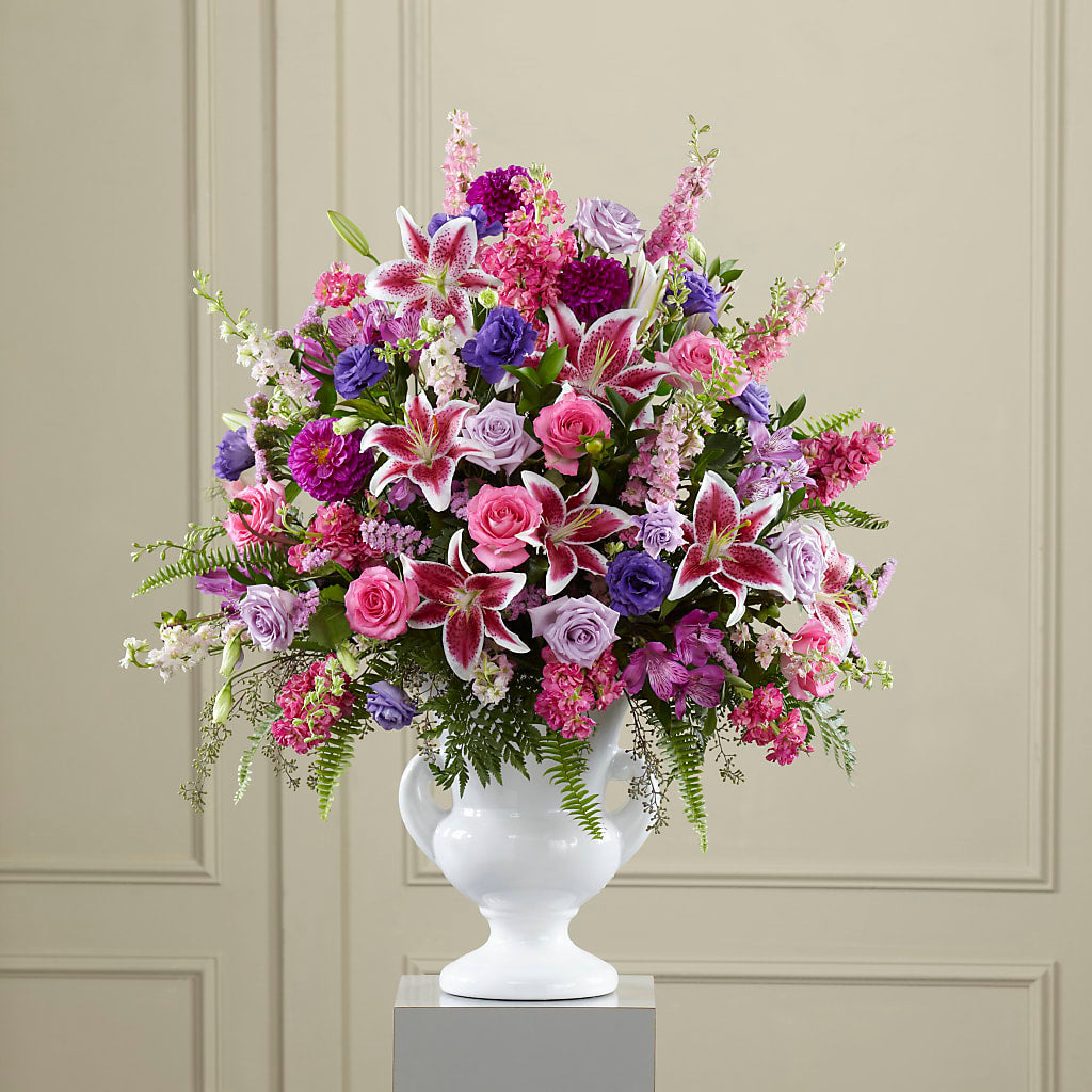 Peaceful Tribute Arrangement – Rosemary Flower Shop Inc, Wappingers Falls NY