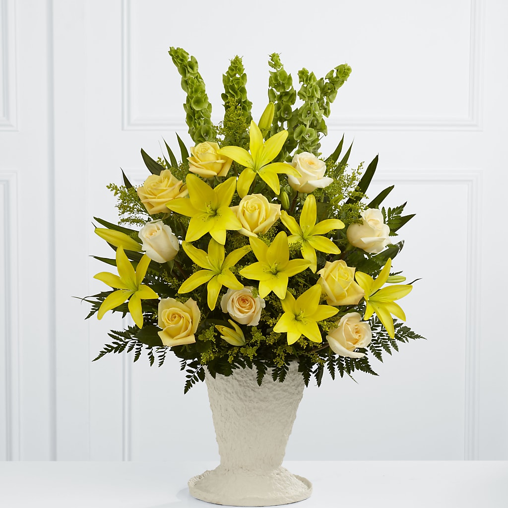 Golden Memories Arrangement – Rosemary Flower Shop Inc, Wappingers Falls NY