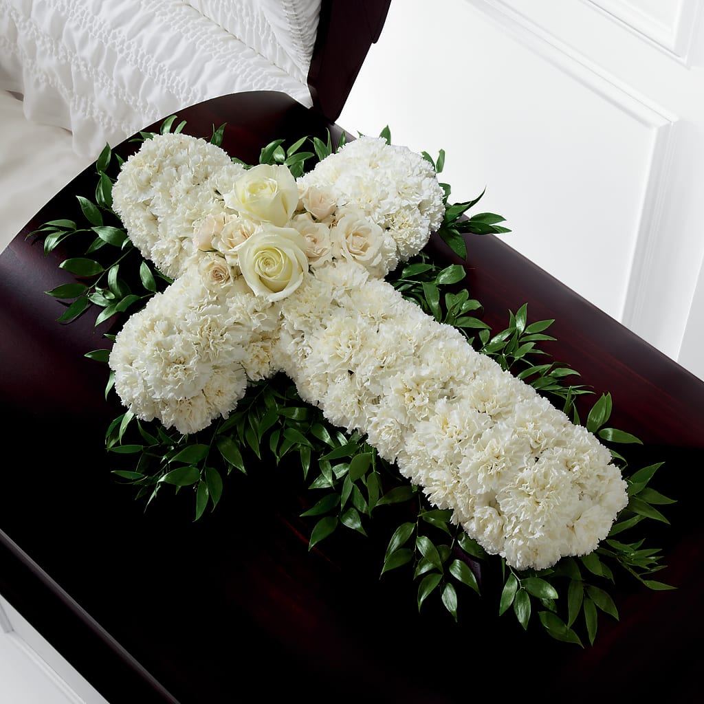 Peaceful Memories Casket Spray (Standard) – Rosemary Flower Shop Inc, Wappingers Falls NY