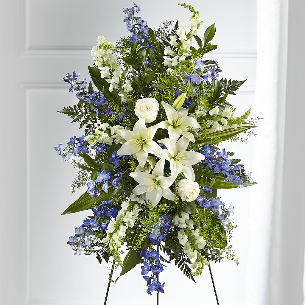 Faithful Friend Standing Spray – Rosemary Flower Shop Inc, Wappingers Falls NY