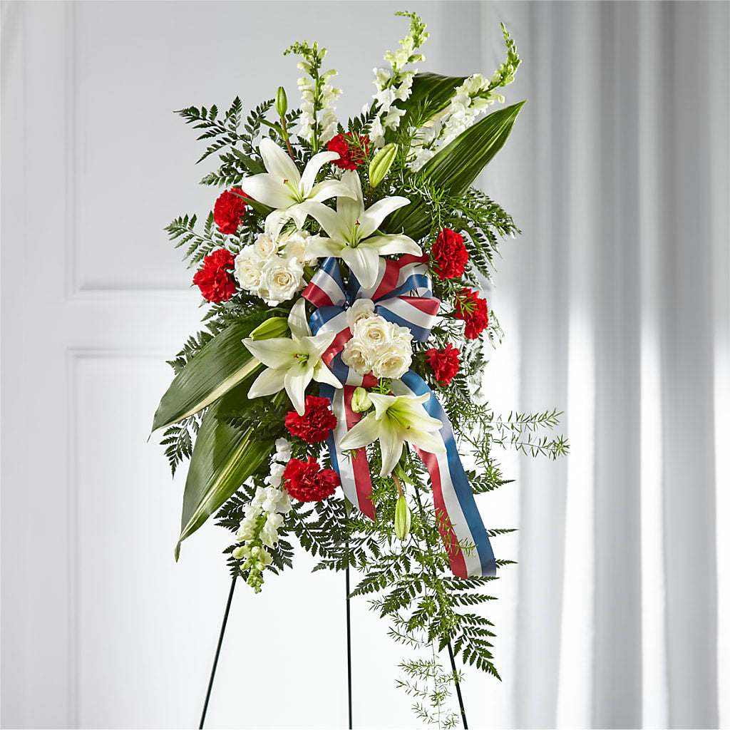 Stars of Life Standing Spray – Rosemary Flower Shop Inc, Wappingers Falls NY