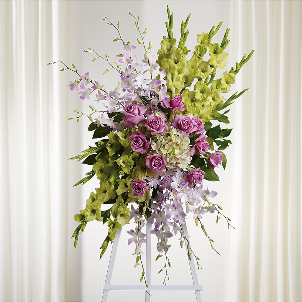 Lasting Legacy Standing Spray – Rosemary Flower Shop Inc, Wappingers Falls NY