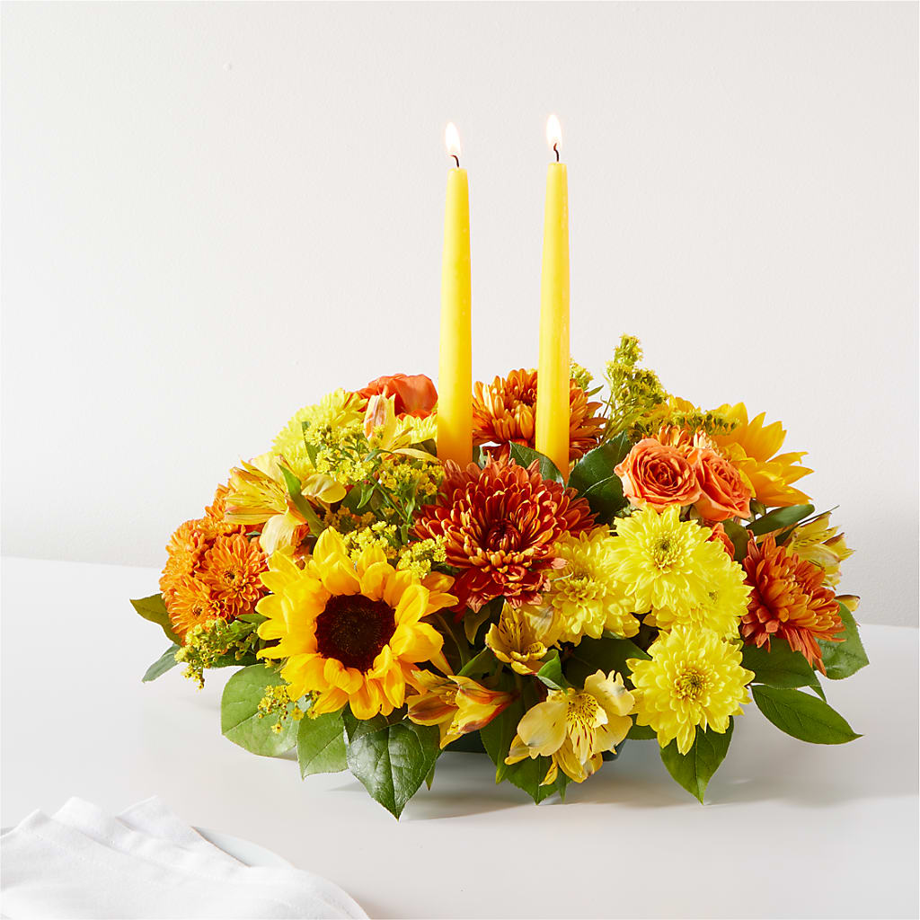 Autumn Harmony Centerpiece – Rosemary Flower Shop Inc, Wappingers Falls NY