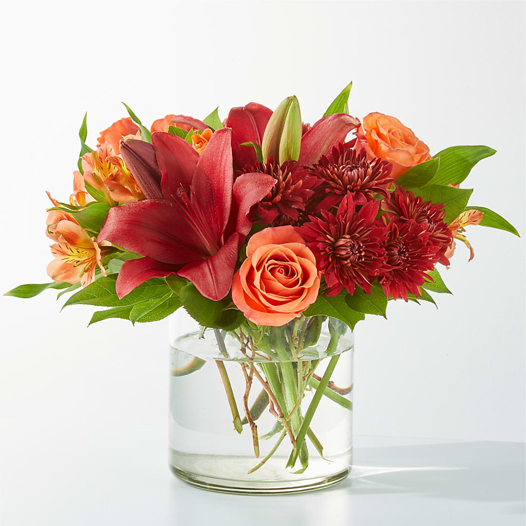Crimson Leaves Bouquet – Rosemary Flower Shop Inc, Wappingers Falls NY