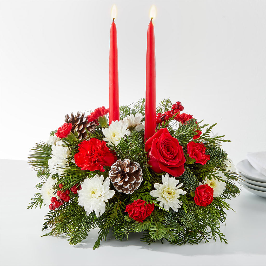 Holiday Soiree Centerpiece – Rosemary Flower Shop Inc, Wappingers Falls NY