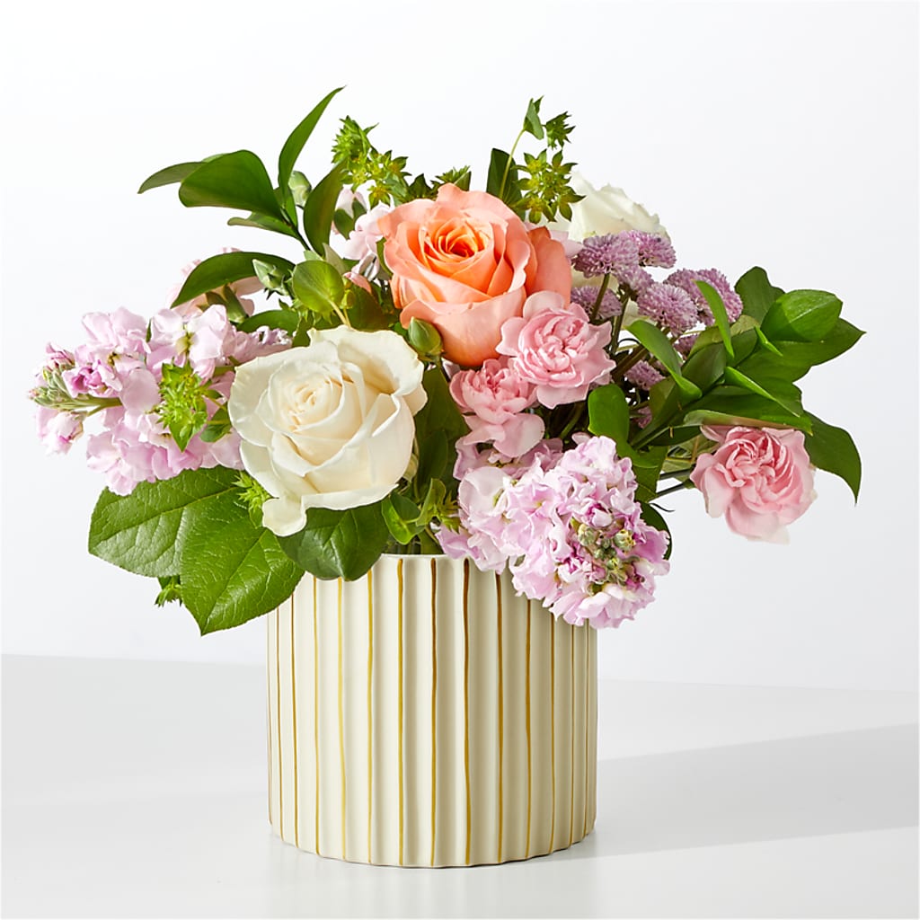 French Market Bouquet with Ivory Vase – Rosemary Flower Shop Inc, Wappingers Falls NY