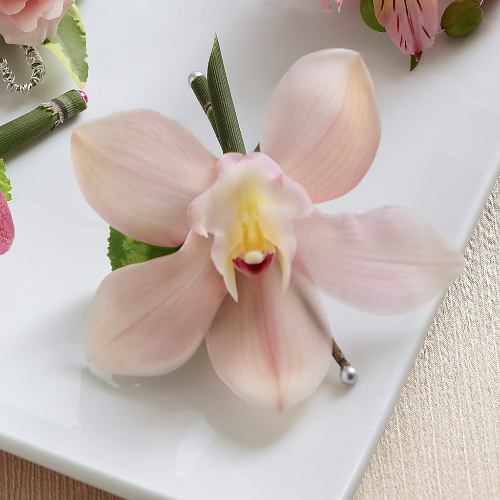 Pink Cymbidium Boutonniere – Rosemary Flower Shop Inc, Wappingers Falls NY
