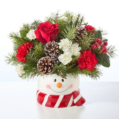Jolly Snowman Bouquet –  Rosemary Flower Shop Inc, Wappingers Falls NY