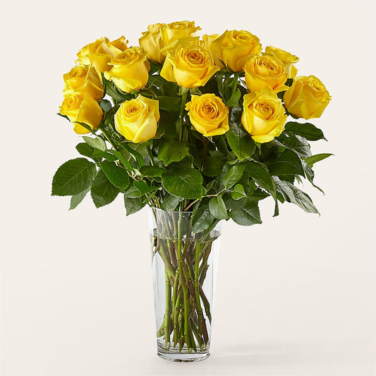 Long Stem Yellow Rose Bouquet –  Rosemary Flower Shop Inc, Wappingers Falls NY