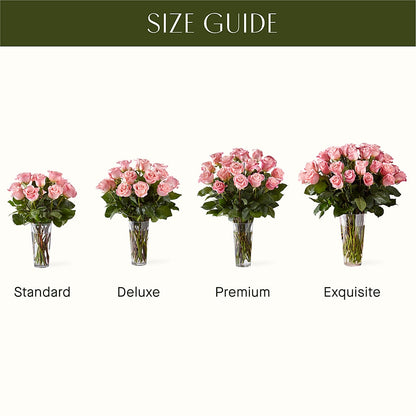 Long Stem Pink Rose Bouquet –  Rosemary Flower Shop Inc, Wappingers Falls NY