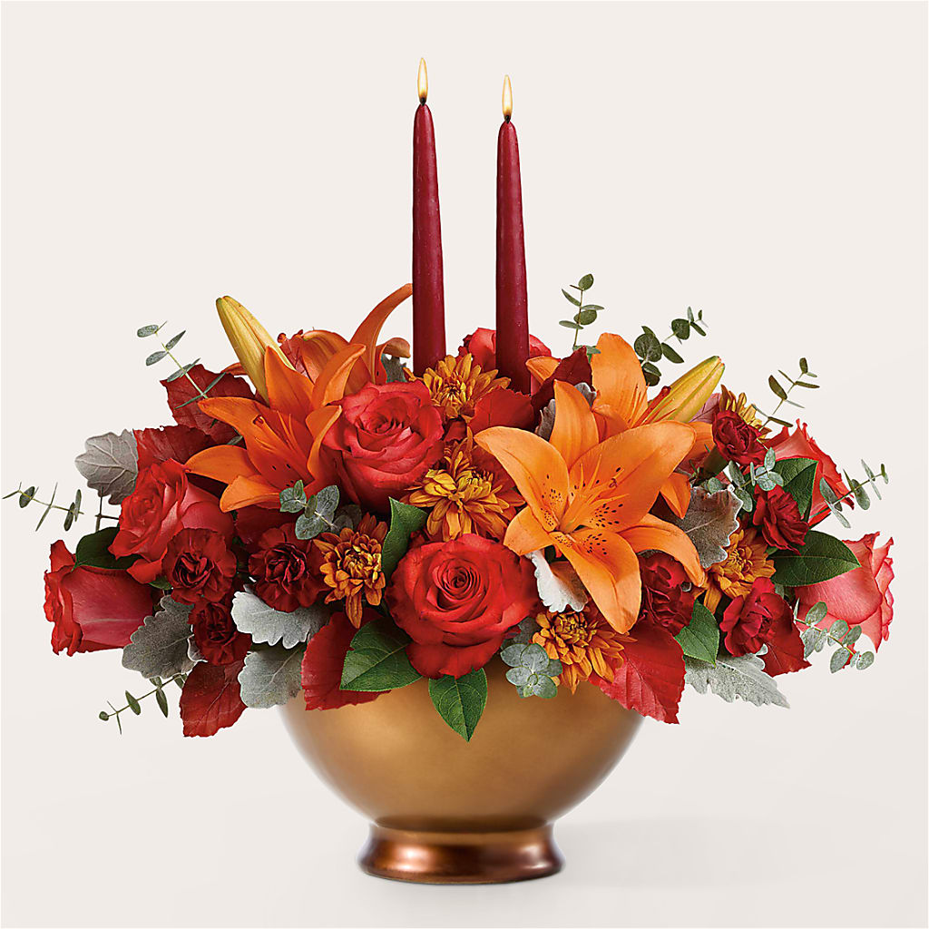Fruits of Fall Centerpiece –  Rosemary Flower Shop Inc, Wappingers Falls NY