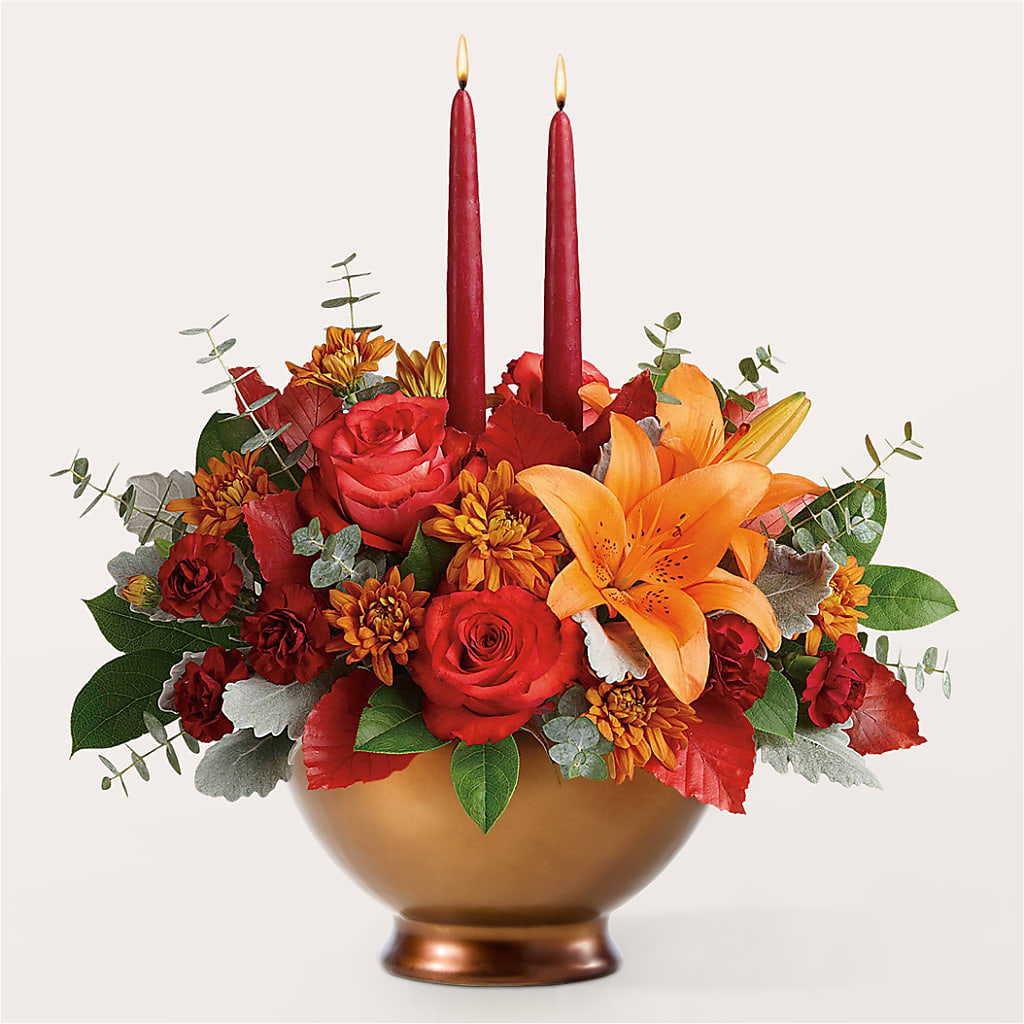 Fruits of Fall Centerpiece –  Rosemary Flower Shop Inc, Wappingers Falls NY