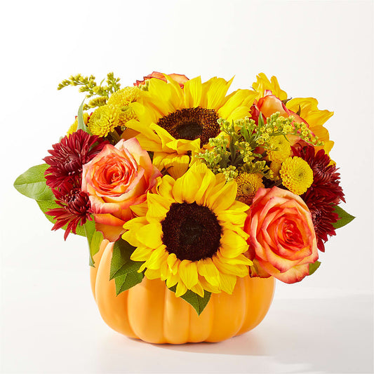 Golden Gourd Pumpkin Bouquet –  Rosemary Flower Shop Inc, Wappingers Falls NY