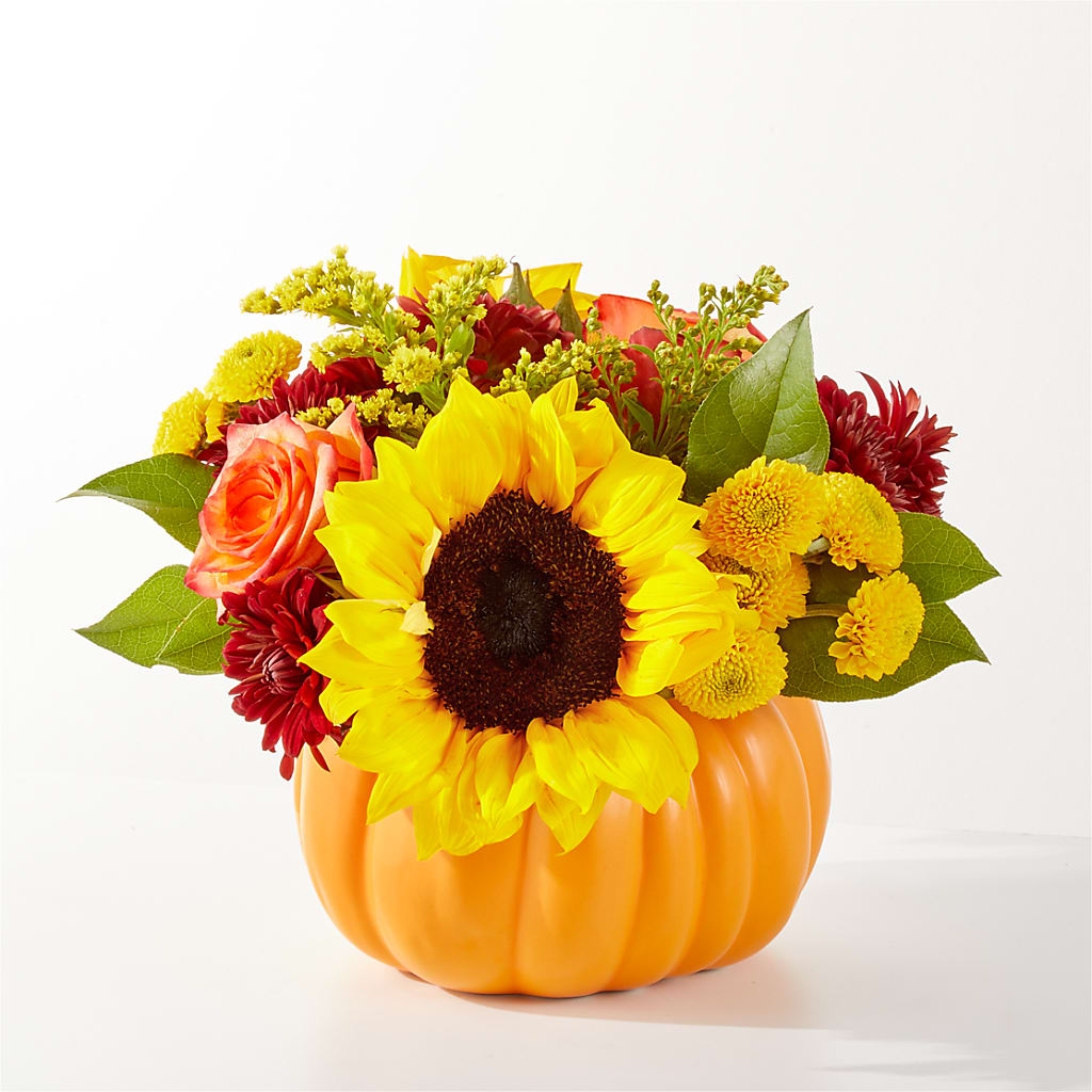 Golden Gourd Pumpkin Bouquet –  Rosemary Flower Shop Inc, Wappingers Falls NY