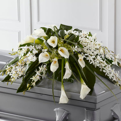 Angel Wings Casket Spray –  Rosemary Flower Shop Inc, Wappingers Falls NY