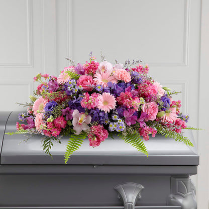 Glorious Garden Casket Spray –  Rosemary Flower Shop Inc, Wappingers Falls NY