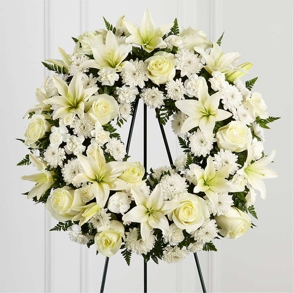 Treasured Tribute Wreath –  Rosemary Flower Shop Inc, Wappingers Falls NY