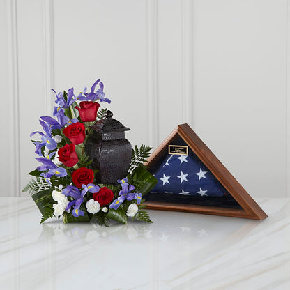 Patriotic Tribute Arrangement –  Rosemary Flower Shop Inc, Wappingers Falls NY