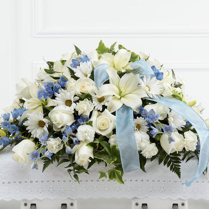 Tender Treasure Casket Spray –  Rosemary Flower Shop Inc, Wappingers Falls NY