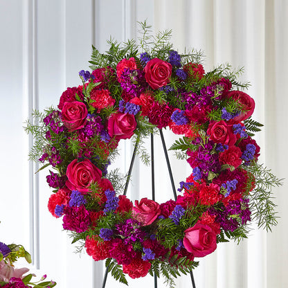 Calming Colors Wreath –  Rosemary Flower Shop Inc, Wappingers Falls NY