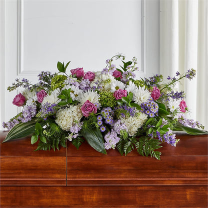 Meadows of Serenity Casket Spray –  Rosemary Flower Shop Inc, Wappingers Falls NY