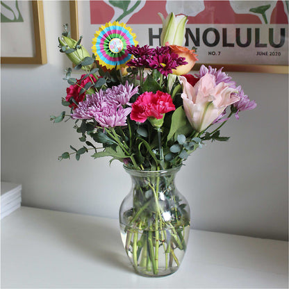 Light of My Life Bouquet & Happy Birthday Topper –  Rosemary Flower Shop Inc, Wappingers Falls NY