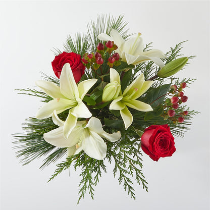 Evergreen Delight Bouquet & Happy Birthday Topper –  Rosemary Flower Shop Inc, Wappingers Falls NY