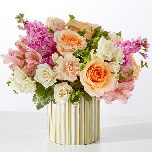 Paradise Bouquet with Ivory Vase –  Rosemary Flower Shop Inc, Wappingers Falls NY
