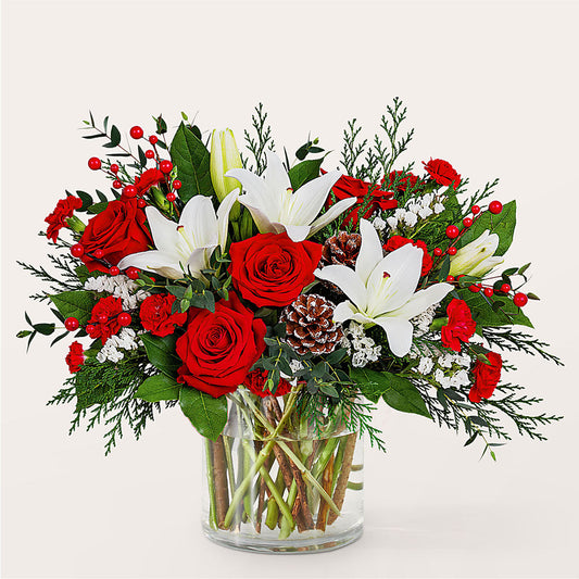 Best in Snow Bouquet –  Rosemary Flower Shop Inc, Wappingers Falls NY