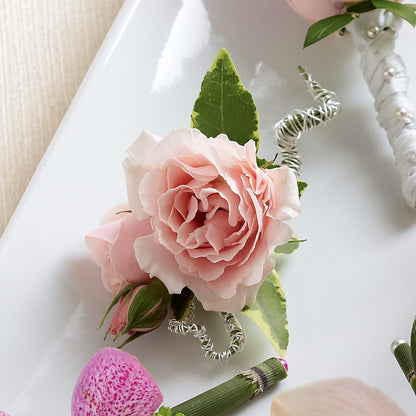 Pink Spray Rose Boutonniere –  Rosemary Flower Shop Inc, Wappingers Falls NY