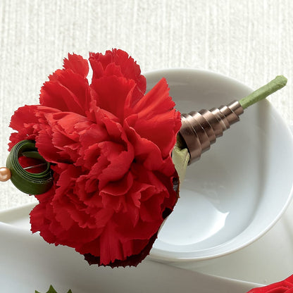 Red Carnation Boutonniere –  Rosemary Flower Shop Inc, Wappingers Falls NY